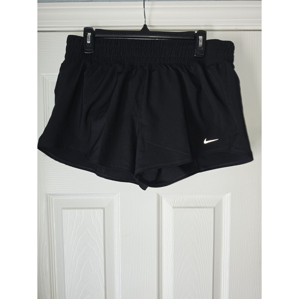 Nike Women's One Dri-FIT Mid-Rise Shorts 3in Size L Black